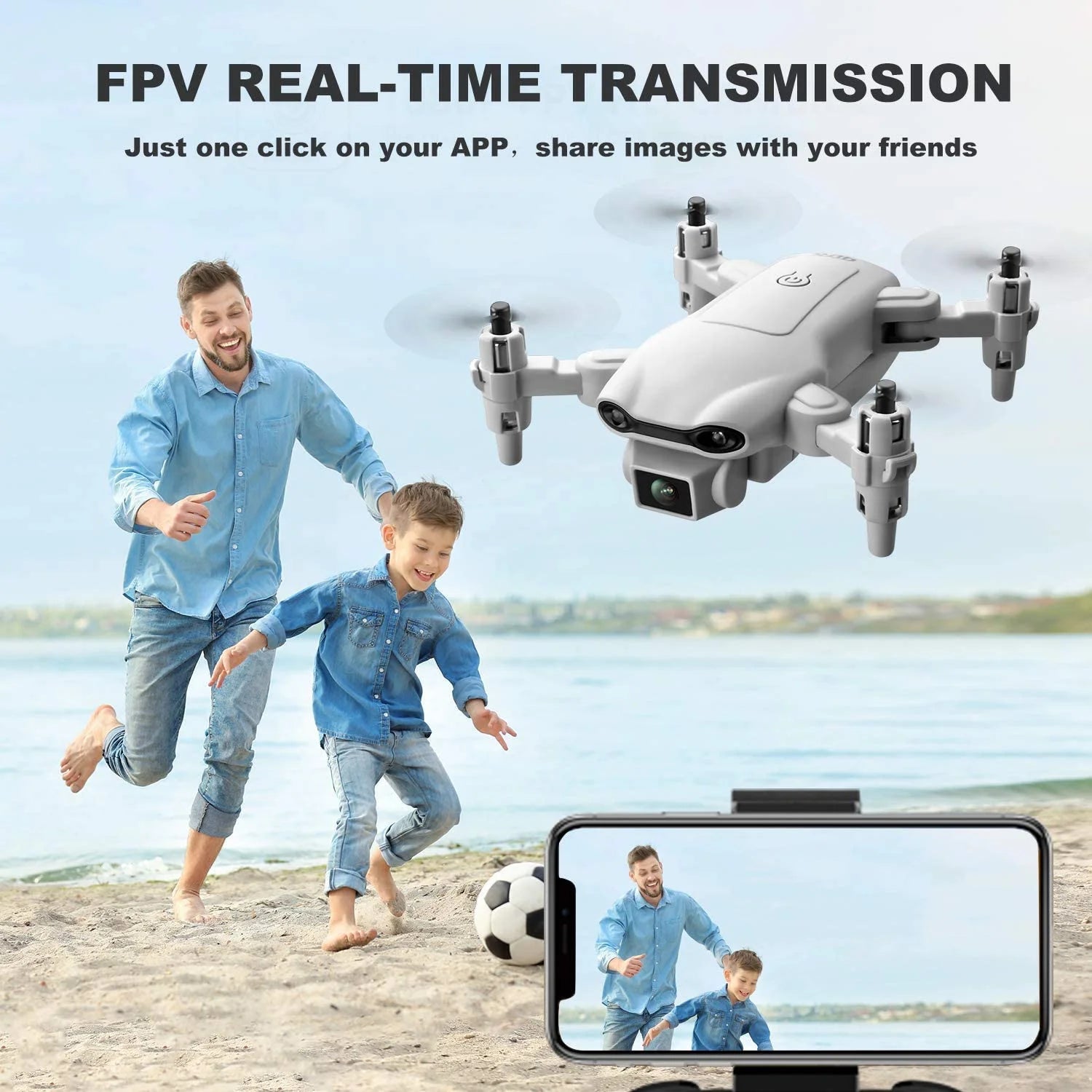 Professional 4DRC Mini Selfie Drone WIFI FPV Dual HD Camera Foldable Quadcopter