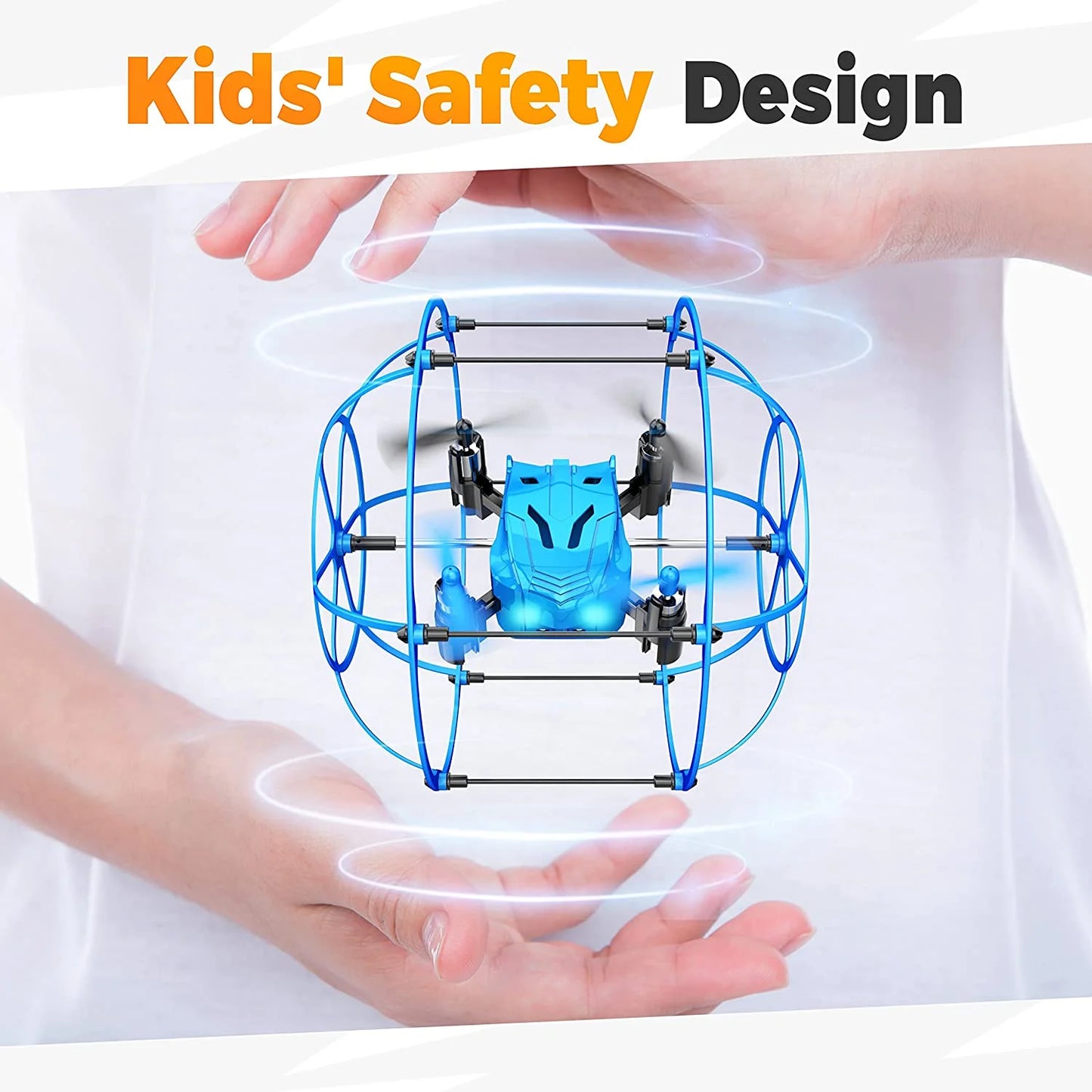 Mini Drone for Beginners with 360° Flips, LED Lights & 2 Batteries, Indoor & Outdoor Flying Toy for Boys and Girls