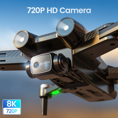 F167 Drone with Camera, Obstacle Avoidance, Brushless Motor, Optical Flow Sensor, 2 Batteries, Black