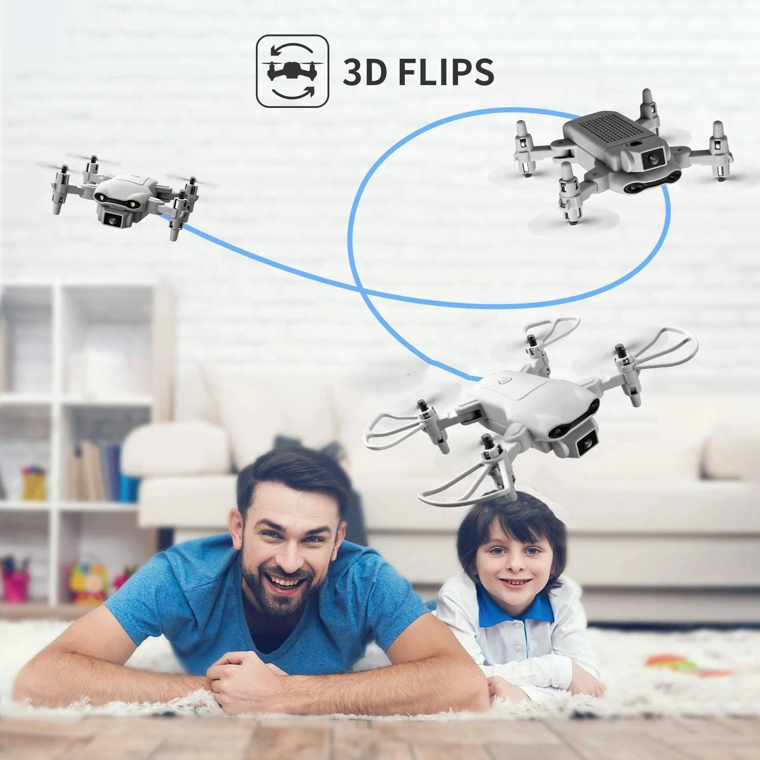 Professional 4DRC Mini Selfie Drone WIFI FPV Dual HD Camera Foldable Quadcopter