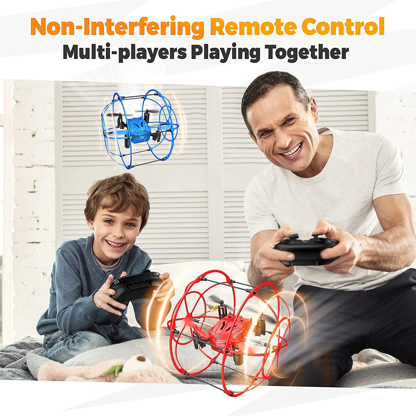 Mini Drone for Beginners with 360° Flips, LED Lights & 2 Batteries, Indoor & Outdoor Flying Toy for Boys and Girls