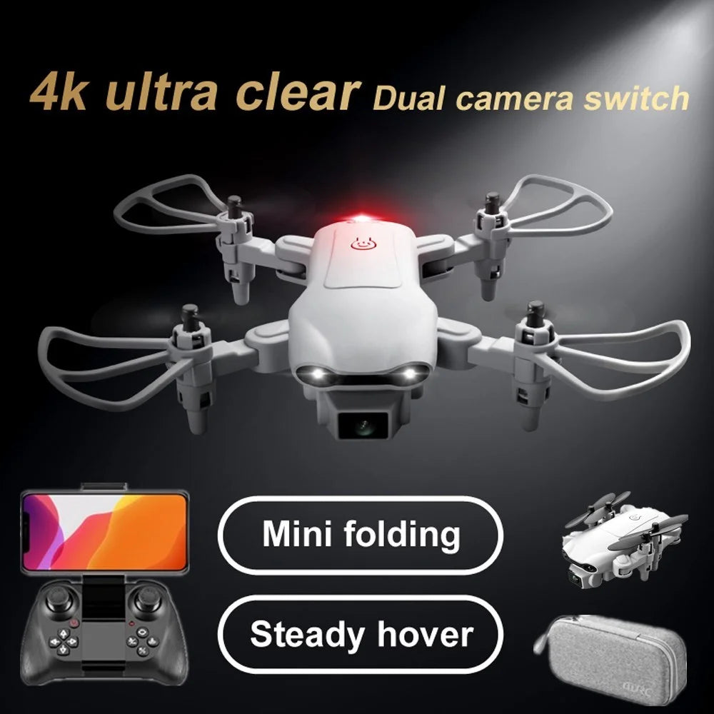 Professional 4DRC Mini Selfie Drone WIFI FPV Dual HD Camera Foldable Quadcopter