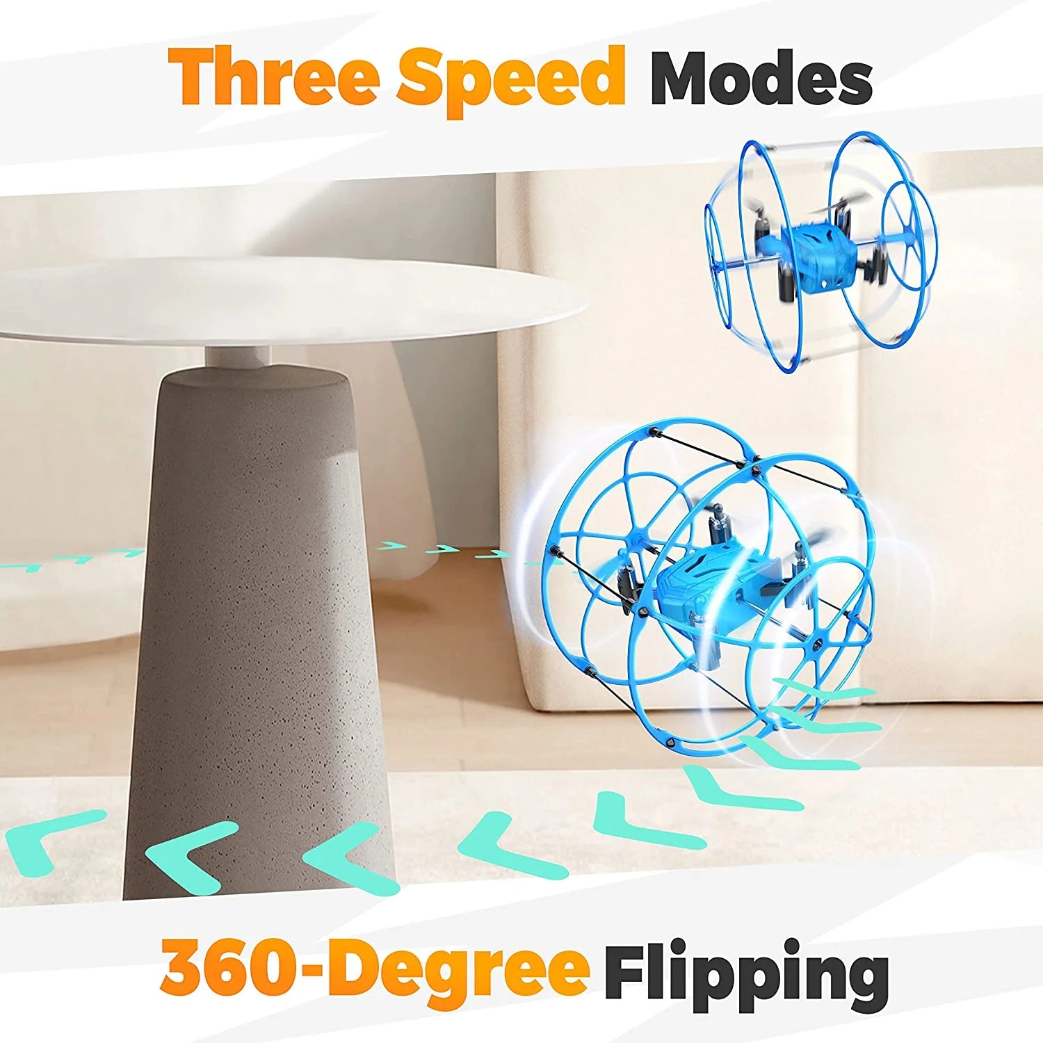 Mini Drone for Beginners with 360° Flips, LED Lights & 2 Batteries, Indoor & Outdoor Flying Toy for Boys and Girls